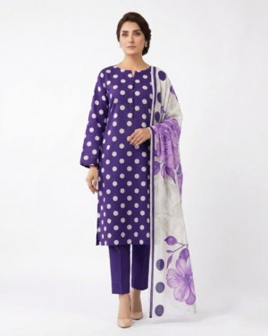 3 piece Printed Lawn (unstitched)