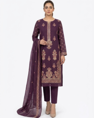 3-piece Embroidered Lawn (unstitched)
