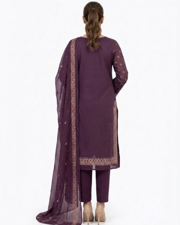 3-piece Embroidered Lawn (unstitched)