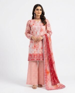 3-piece Embroidered Lawn Suit (unstitched)