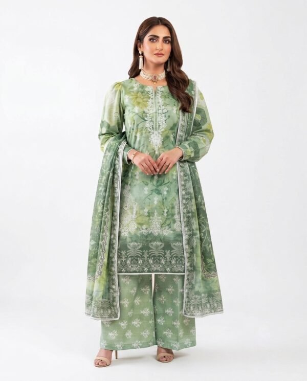 3-piece Embroidered Lawn Suit (unstitched)