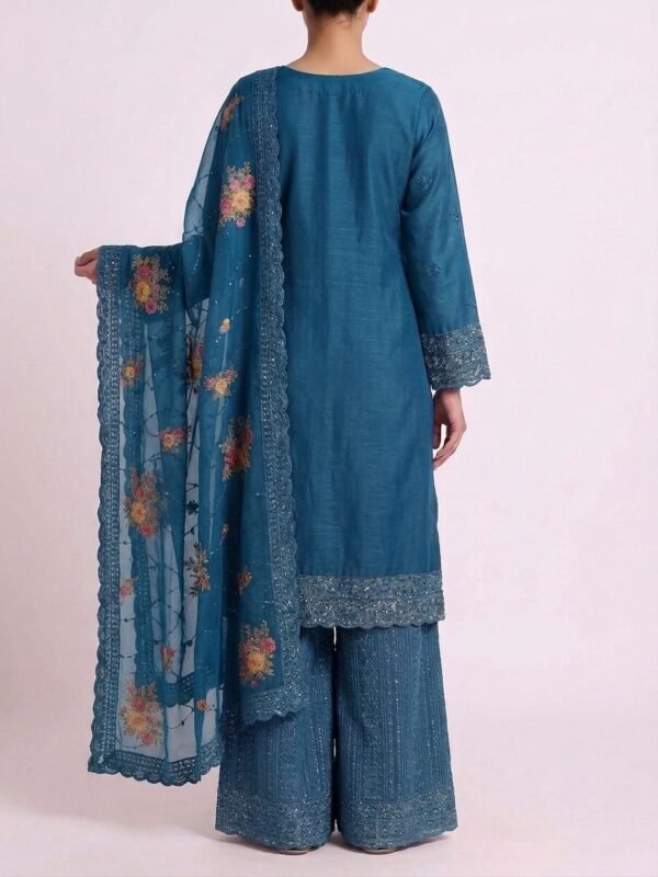 Embroidered Chiffon 3-Piece Suit