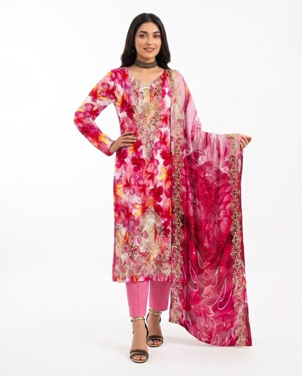 IMG_2471 Luxury Floral Digital Print 3-Piece Unstitched Suit