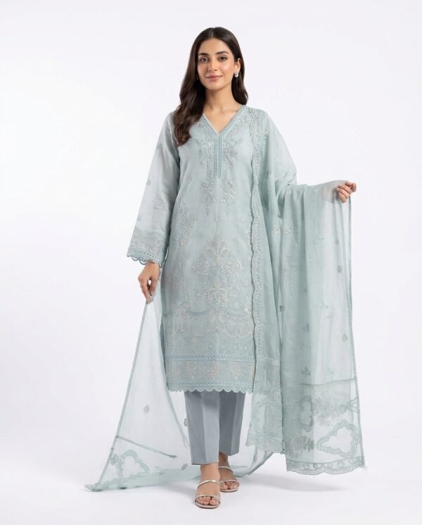 Embroidered Premium Lawn 3-Piece Suit
