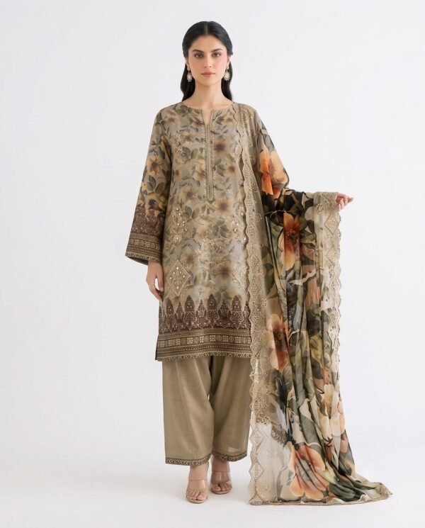 IMG_2509 Embroidered Bana Dora Lawn 3-Piece Suit (unstitched)