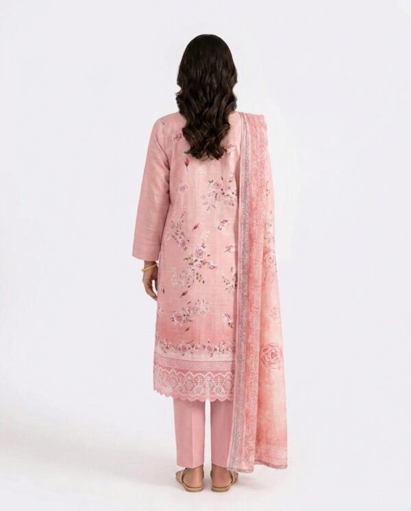 Embroidered Premium Lawn 3-Piece Suit(Unstitched)