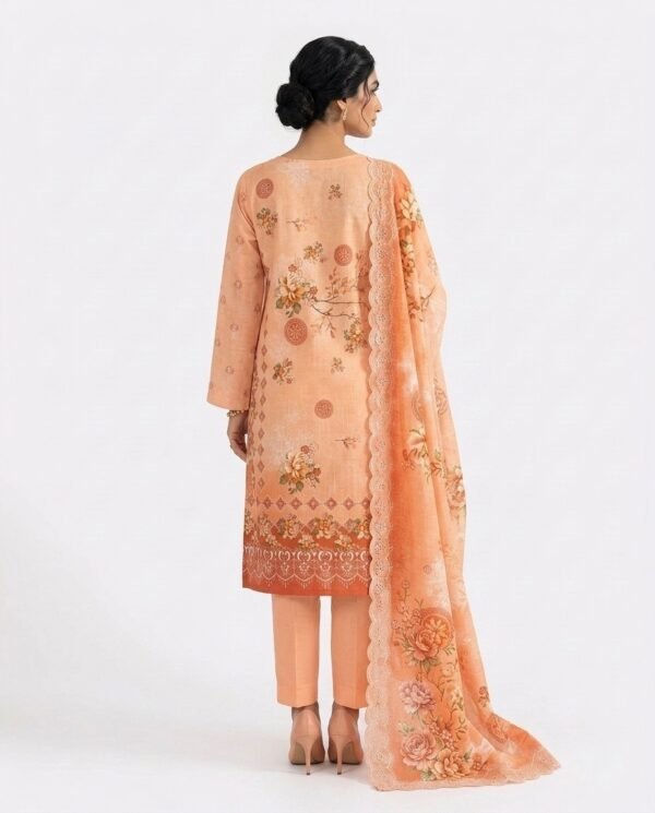 Embroidered Digital Lawn 3-Piece Suit(Unstitched)